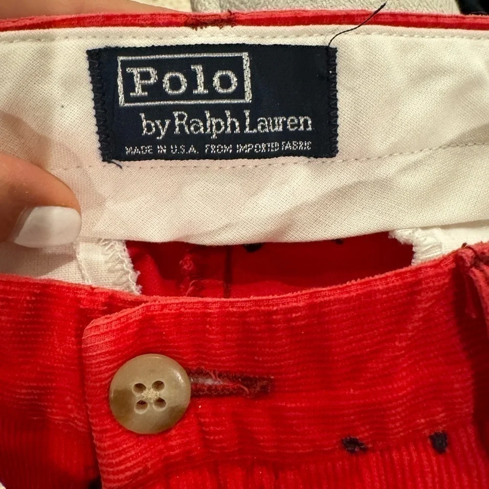 Vintage academia Polo Corduroy Swordfish red Shorts size 30 preppy academia E